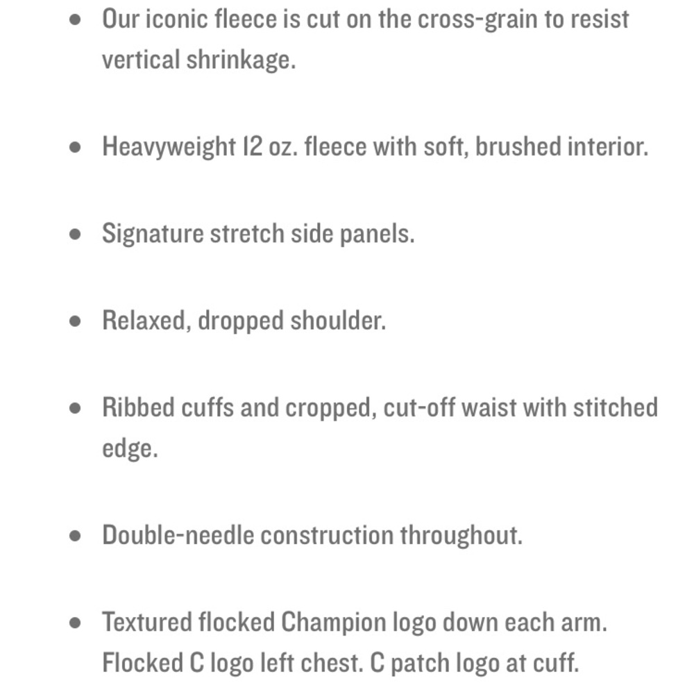 CHAMPION® Reverse Weave Cropped Sweatshirt - Picture 9 of 9